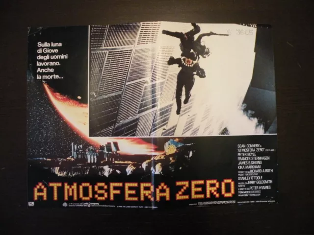 fotobusta ATMOSFERA ZERO (1981) P.BOYLE S.CONNERY N.BARNES  tipo LOCANDINA