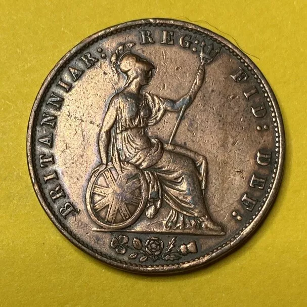 1858 Half Penny Queen Victoria