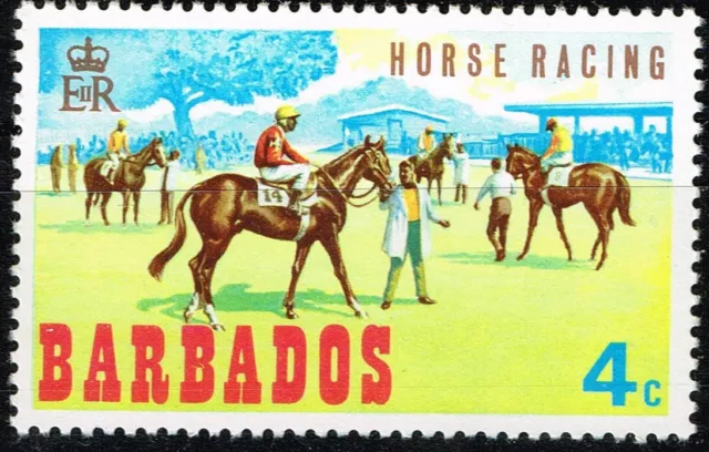 Barbados Fauna Pets Farm Animals Horse stamp 1980 MNH B-6