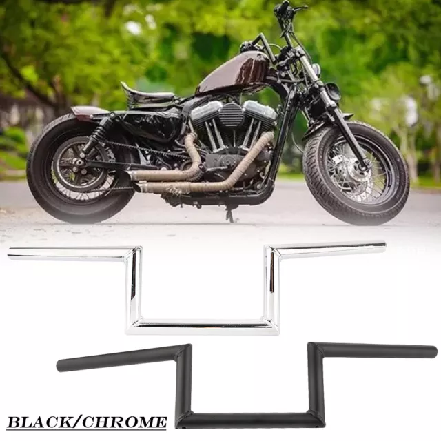 1'' 25mm Universel Moto Racer Drag Guidon Poignée Z Bar pour Harely Bobber Honda