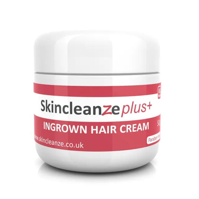 Skincleanze Ingrown Hair Cream MAX Strength for Face Legs Underarm & Bikini Line