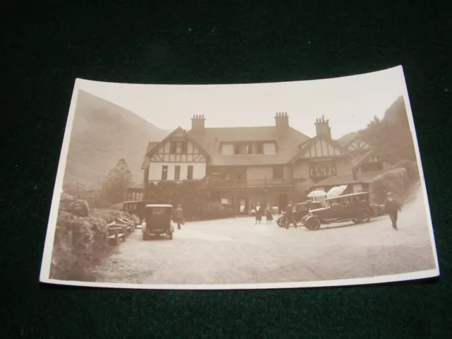 Vintage Postcard Lynton Hunters Inn Period Cars Exmoor Devon Rp