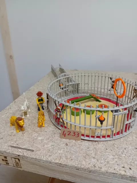 Playmobil CIRQUE dresseur cage aux fauves (4233) avec personnage et animaux