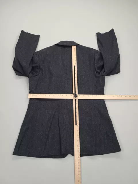 Pendleton Jacket Womens 10 Gray Blazer Wool Suit Classic Casual Comfort Ladies 3
