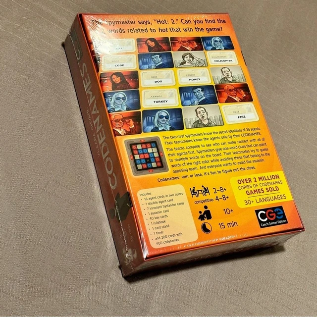 CGE CZECH GAMES Edition Codenames by Vlaada Chvatil 28 players Age 10