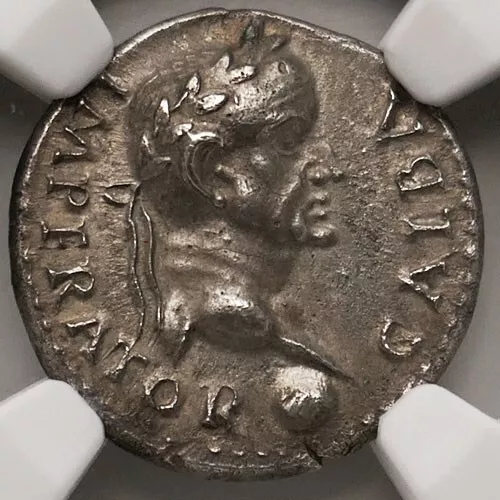 AD 68-69 Ancient Rome Imperial - Galba - Silver Denarius NGC CH AU