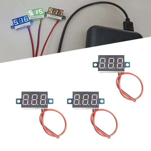 Monitor Voltímetro De Panel De Barras Para Baterías De 3.6 Y 48v