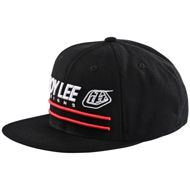 Troy Lee Designs Snapback Hat Cap TLD MX BMX Casual Wear Drop In  - Black/White