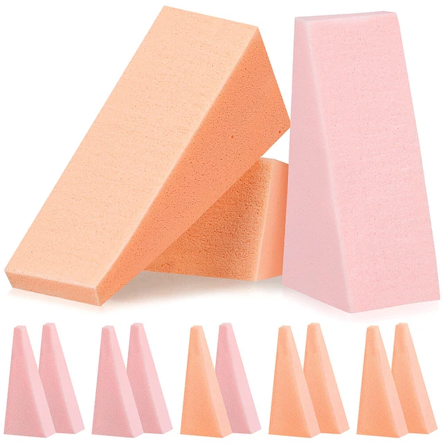 96 piezas Maquillaje Esponja Cosmético Puff Polvo Base Esponja Licuadora Maquillaje