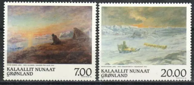 Greenland Stamp 349-350  - Paintings by Peter Rosing