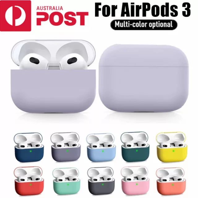 For Apple Airpods 3 Silicone Gel Case Protective Cover Skin Shockproof Cases