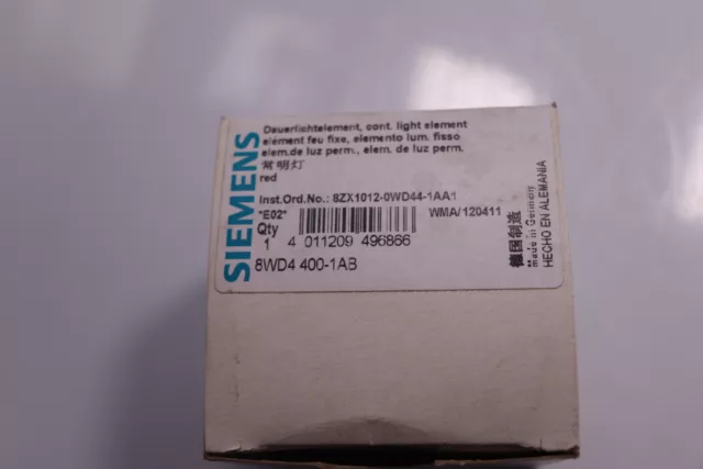 Siemens 8WD4 400-1AB Dauerlichtelement red