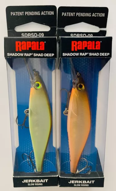 RAPALA FISHING LURES pair of JSR-4 JOINTED SHAD RAP, Trout, Bass, Perch NEW  #3 $35.99 - PicClick AU