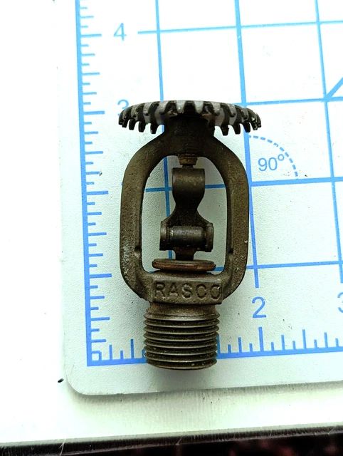 Rasco NOS 165*F Fusible Link Pendent Sprinkler,Reliable Model G, 1/2" NPT
