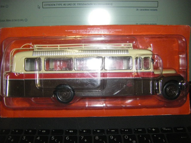 Modèle Réduit Citroën 1/43 Hachette - DP UAD De 1955, Couleur Noire, Plastique, Occasion Collection