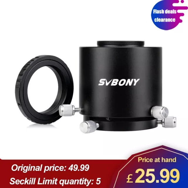 SVbony Variable Projection Camera Adapter+Nikon DSLR&SLR T2 Mount Adapter Ring