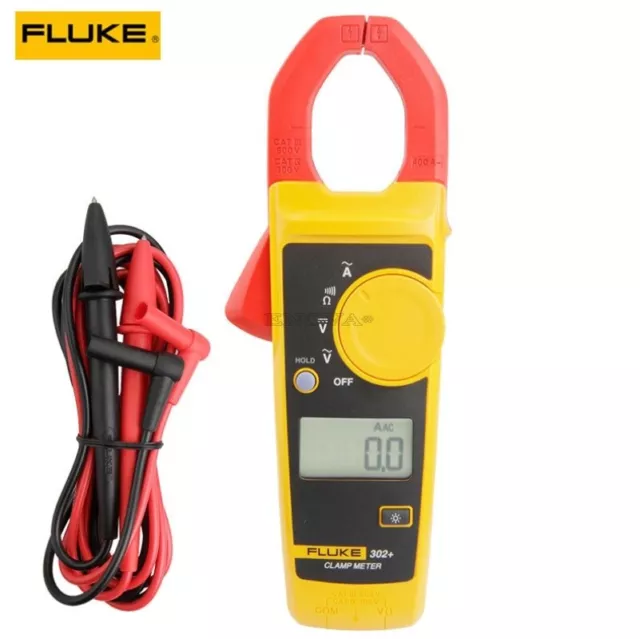 Handheld Digital Clamp Meter Dmm Ac Volt Multimeter Fluke 302+ F302 Tester lm