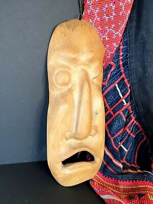 Old Japanese Carved Wooden Mask …beautiful collection and display item 3