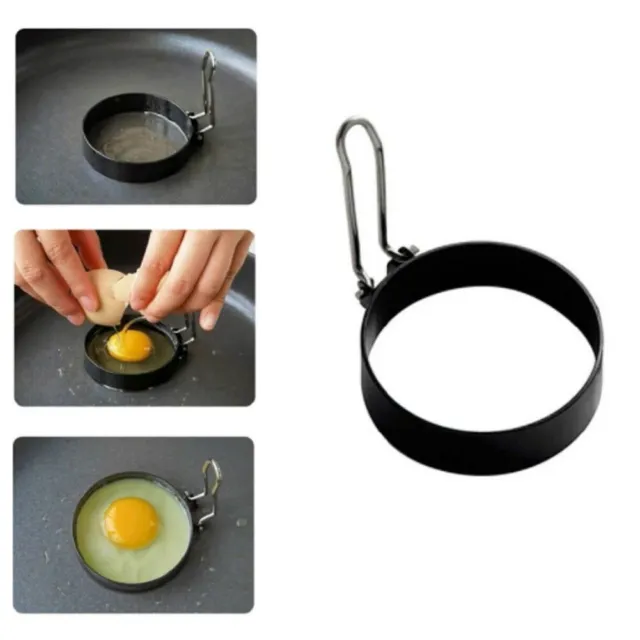 Omelette antiaderente uovo stampo per torta 2 pz 7,7 7,3 cm/3,03 7,5 cm cucina