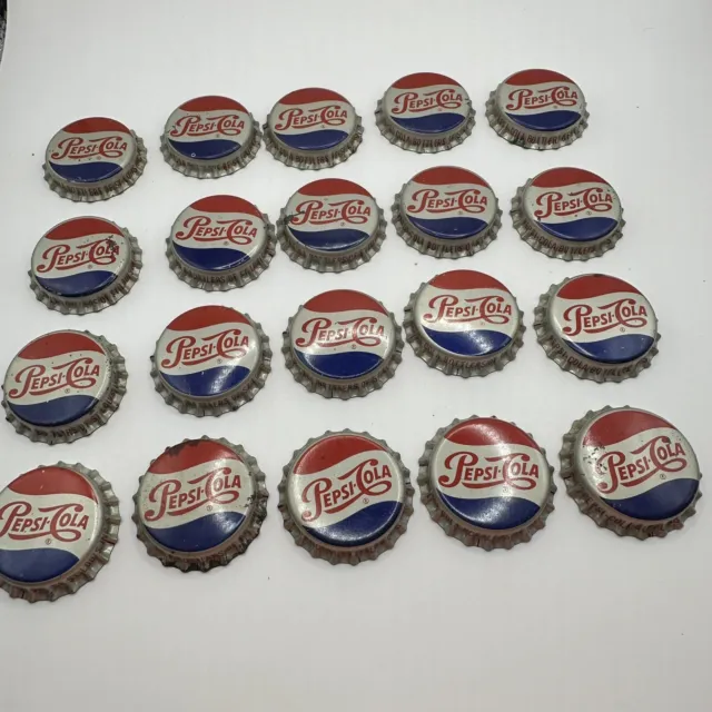 Vintage Pepsi Cola Soda Bottle Caps Original Cork Lined Lot of 10 from St Louis