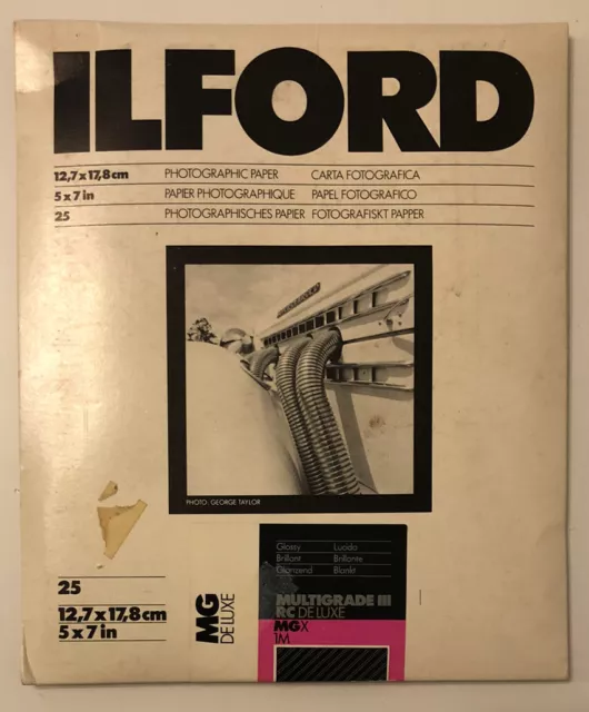 Ilford Multigrade RC Photographic Paper  5" x  7" 25 Sheets Unopened