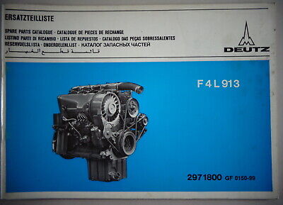 Catalogo PARTI/PARTS LIST Motore Deutz f6l 413 V Stand 12/1978 