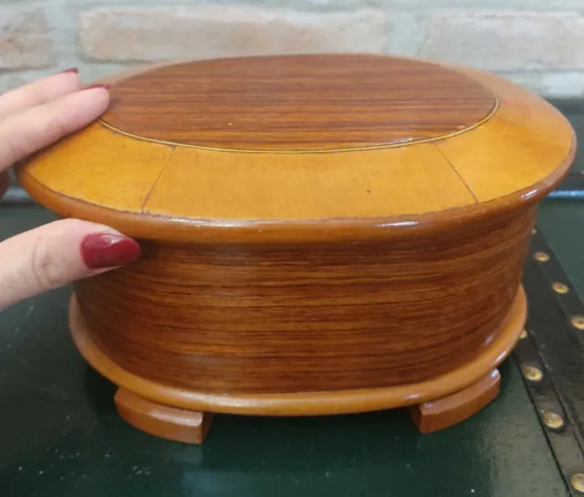 Antique Box Wooden Oval