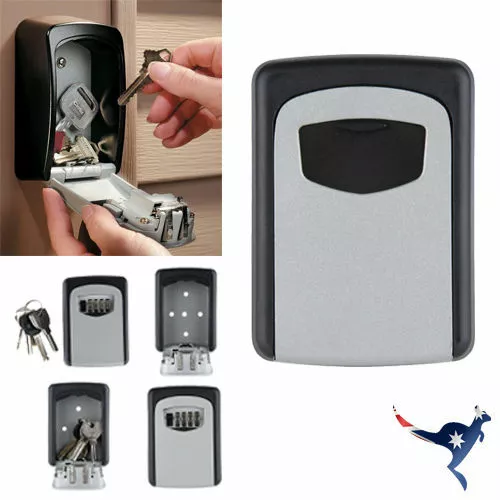 4 Digit Wall Mounted High Security Steel Storage Key Box With Combination Lock