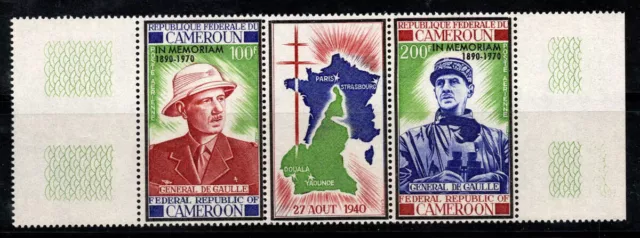 Cameroun 1971 Mi. 637-638 Neuf ** 100% Poste aérienne de Gaulle