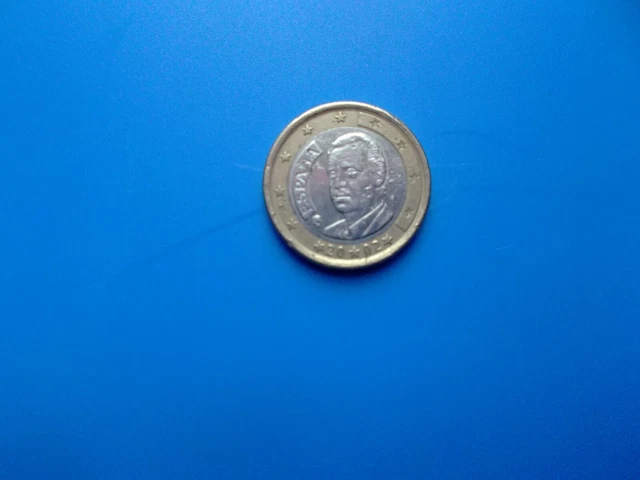 Pièce De 1 Euro Espagne 2002 Bi-métallique - Collection Circulée En Bon état