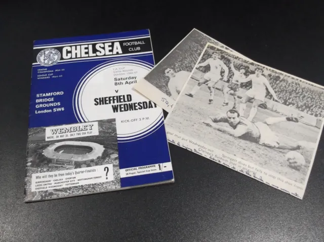 Chelsea V Sheffield Wednesday Fa Cup Quarter Final 66/67