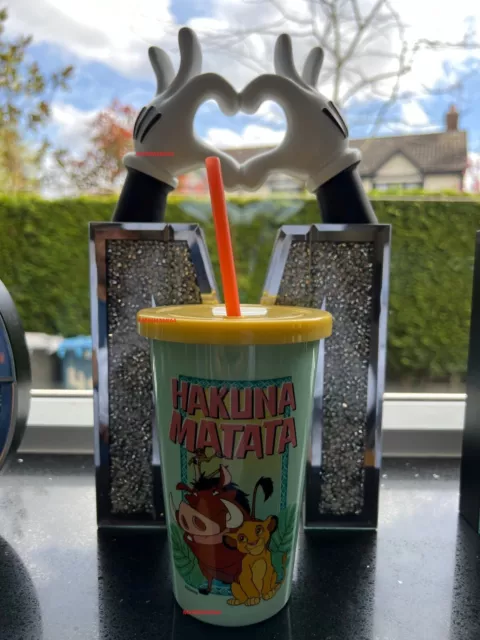 Disney Lion King Hakuna Matata Simba Pumbaa Timon Tumbler Straw