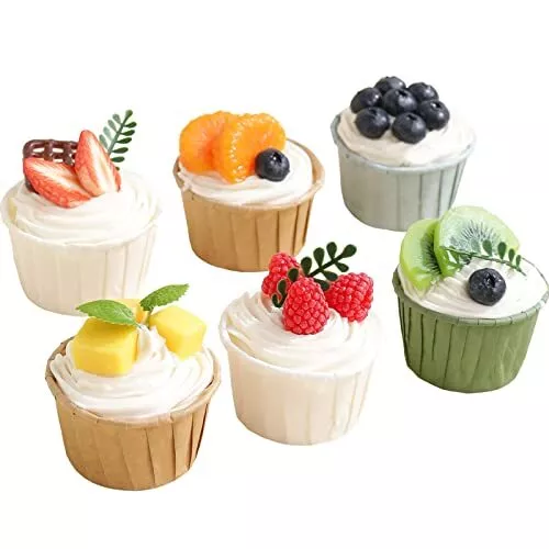 Fake Cupcakes Artificial Cupcakes for Display Realistic Fake Food Faux Cake D...