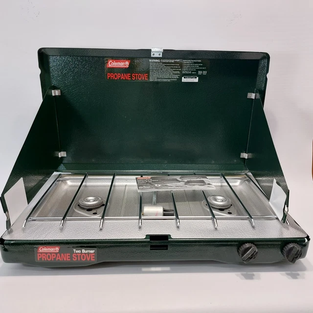 POÊLE DE CAMPING à deux brûleurs propane Coleman MODÈLE 5430B700 EUR 50,29  - PicClick FR