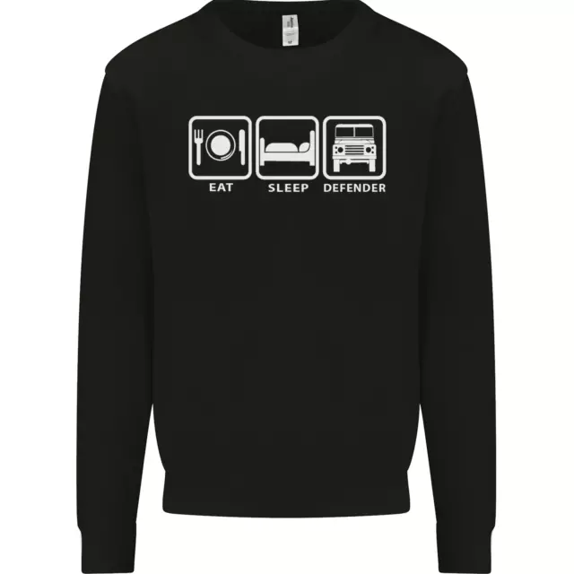 Felpa maglione Eat Sleep 4X4 Off Road auto da strada bambini