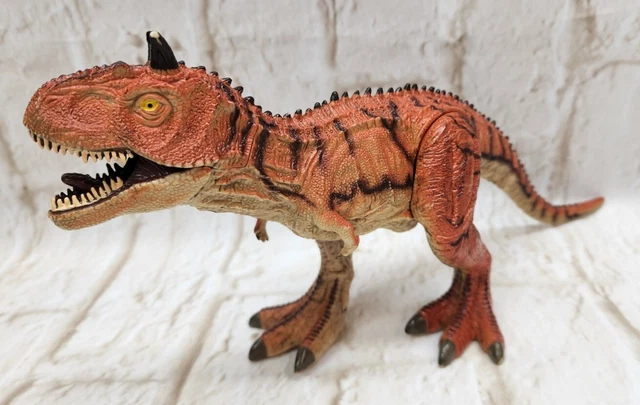 Dinosaur 12" Figure Carnotaurus Prehistoric Poseable Movable Jaw Quailty Toy