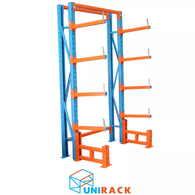 Cantilever Racking Single Light Duty 600mm Arm Length 3 Level Warehouse Rack VIC