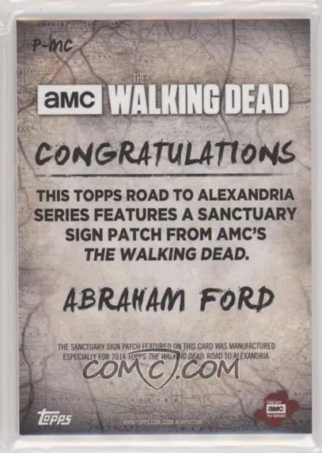 2018 TOPPS "ROAD to ALEXANDRIA" WALKING DEAD PATCH INSERT CARD - V/G Cond 2