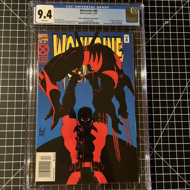 WOLVERINE #88 CGC 9.4 White Pages Deluxe NEWSSTAND Edition