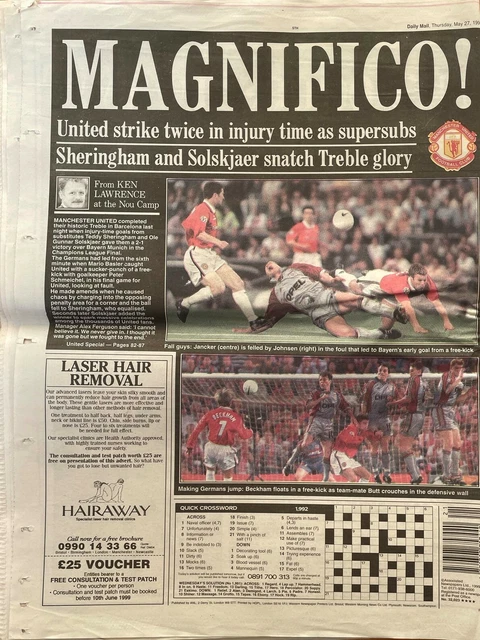 Pin's Danbury Mint Manchester United - Victoire C1 1999 Contre Bayern - Collection
