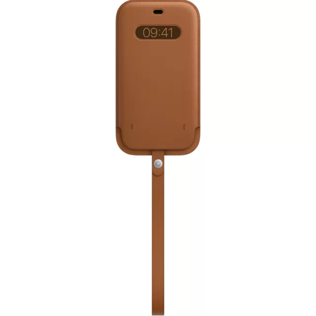 MHYG3ZM/A iPhone 12 Pro Max funda de cuero con silla de montar MagSafe marrón