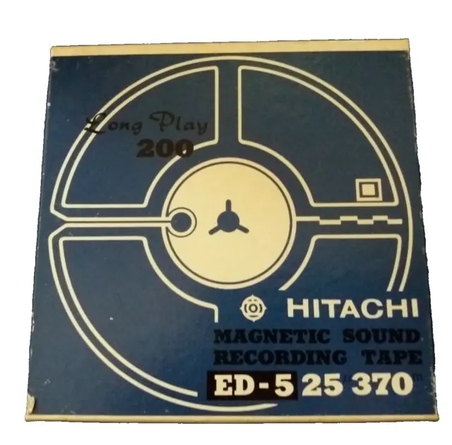 HITACHI MAGNETIC SOUND Recording Tape ED-5 25 370 Unused $38.99