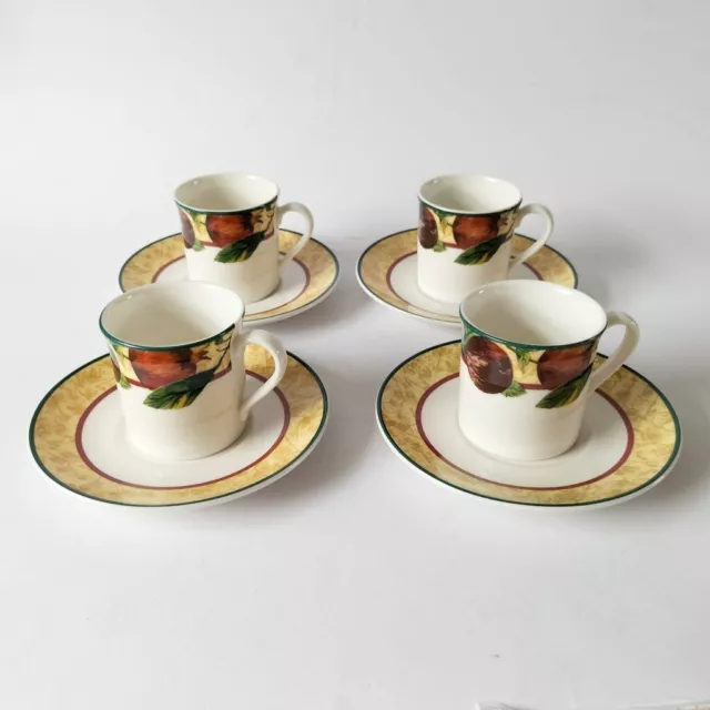 Royal Doulton Augustine Tazas de Café Y Platillos X 4