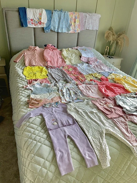 9-12 Mesi Kit Abiti Abbigliamento Bambine Set Abiti Primavera Estate 🙂