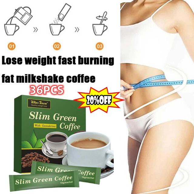 36 piezas Teabag Café Verde Delgado con Control de Ganoderma Té Desintoxicación Pérdida de Peso
