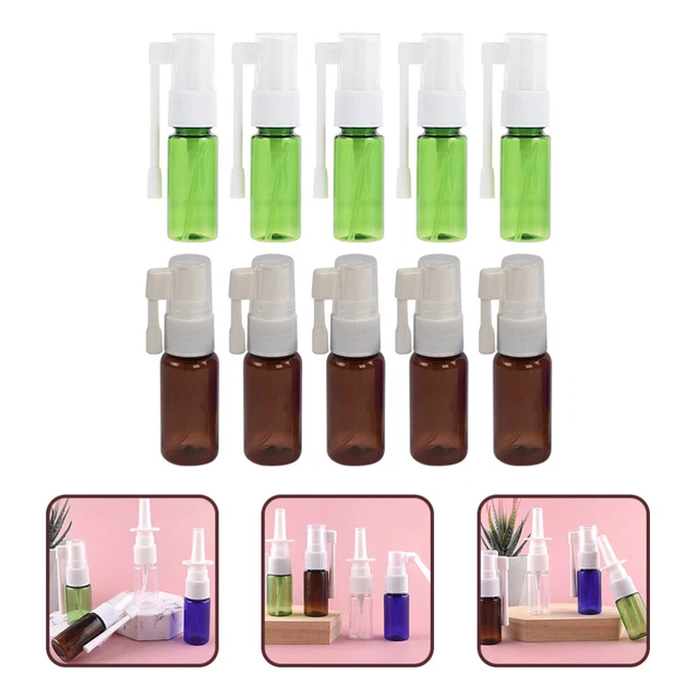10 piezas botella de spray de trompa de elefante botella de plástico nariz pequeña botella de spray verde