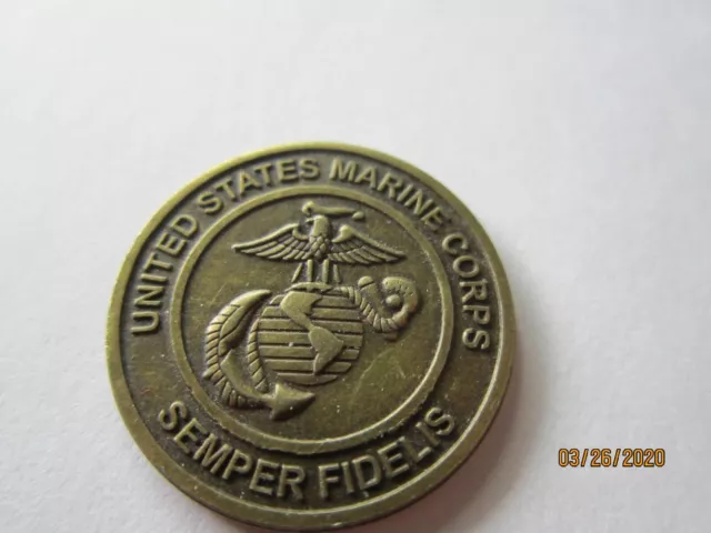 US MARINE CORP USMC Semper Fidelis Toys for Tots Coin Collectors Item 1"