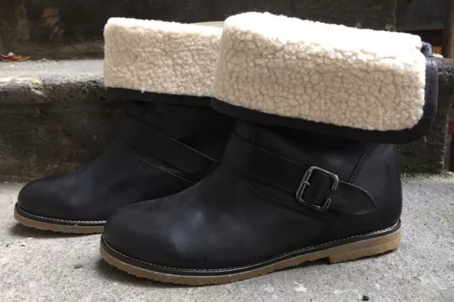 Destockage : Bottines Fourrees Marque Impact Cuir Noir @ T 40 @ Neuf 119€ @ N413