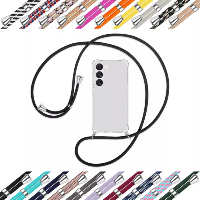 Collier (A) pour Samsung Galaxy S23 Coque avec cordon Bandoulière Etui