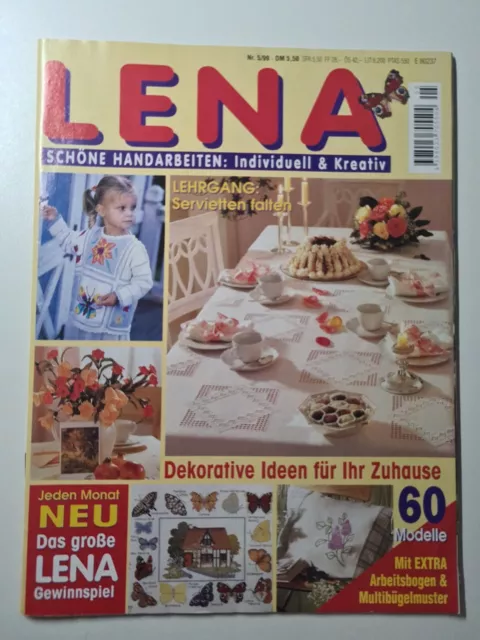 Lena Schöne Handarbeiten Heft Nr.5 / 1999 - 60 Modelle Komplett Sticken Häkeln